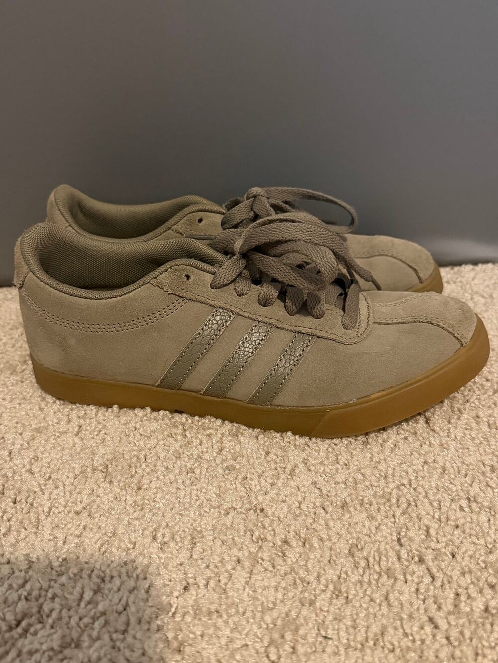 adidas Court Ortholite Float Sneakers Olive Green Size 6.5